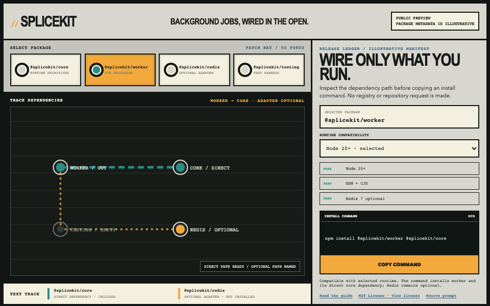 Landing Pages preview for Patch-Bay Dependency Explorer for Open Source